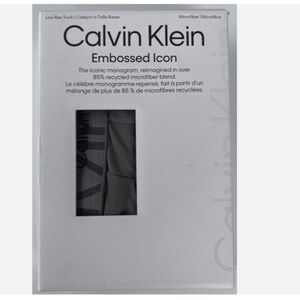 Calvin Klein Embossed Icon Band Microfiber Low Rise Trunk Gray Underwear NB3312